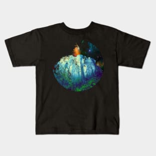 Destroyed Cosmic Wood Kids T-Shirt